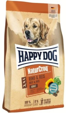 Happy Dog NaturCroq Rind & Reis, Trockenfutter für ausgewachsene Hunde, 11 kg, 170951