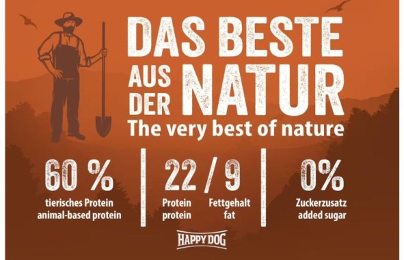 Preview: Happy Dog NaturCroq Rind & Reis, Trockenfutter für ausgewachsene Hunde, 11 kg, 170951