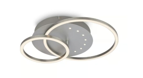 BRILONER LED Deckenleuchte, 40 cm, Memory, 26W, 2550lm, Aluminium, 3773019