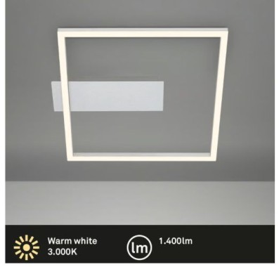 Preview: BRILONER LED Deckenleuchte, 32 cm, 14W, 400lm, Aluminium, 3771019