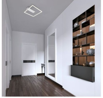 Preview: BRILONER LED Deckenleuchte, 32 cm, 14W, 400lm, Aluminium, 3771019