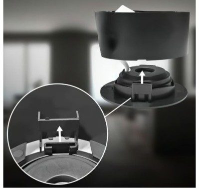 BRILONER - 2 in 1 LED Aufbauspot und Einbaustrahler schwenkbar, Ø90mm, warmweißes Licht, 230V, 7990015