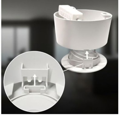 BRILONER - 2 in 1 LED Aufbauspot und Einbaustrahler schwenkbar, Ø90mm, warmweißes Licht, 230V, 7990014