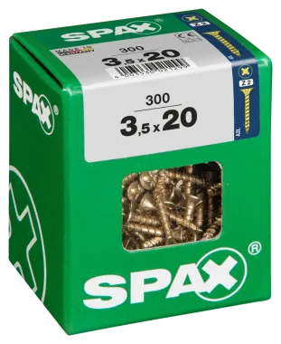 SPAX Universalschraube, 3,5 x 20 mm, 300 Stück, Vollgewinde, Senkkopf, Kreuzschlitz Z2, 4CUT, YELLOX, 4081020350207 3