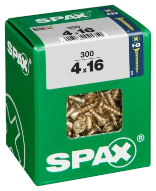 SPAX Universalschraube, 4 x 16 mm, 300 Stück, Vollgewinde, Senkkopf, Kreuzschlitz Z2, 4CUT, YELLOX, 4081020400167 3