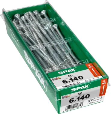 Spax Universalschraube WIROX, 6x140, 50 Stück, 4191010601417 3
