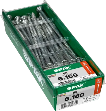 Spax Universalschraube WIROX 6x160, 50 Stück, 4191010601617 3