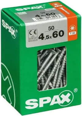 Spax Universalschraube WIROX, 4,5x60, 50 Stück, 4191020450607 3