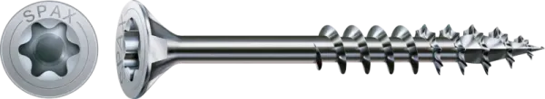 SPAX Universalschraube, 4,5 x 35 mm, 125 Stück, Teilgewinde, Senkkopf, T-STAR plus T20, 4CUT, WIROX, 4191010450357 2