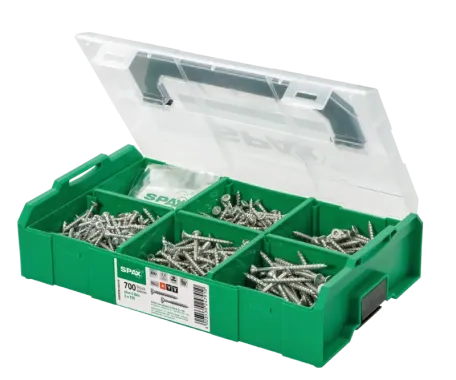 SPAX Montagekoffer L-BOXX Mini, 1 Stück, Schraubenset mit 6 Abmessungen, Senkkopf, T-STAR plus, 4CUT, WIROX, 5000009162019 2