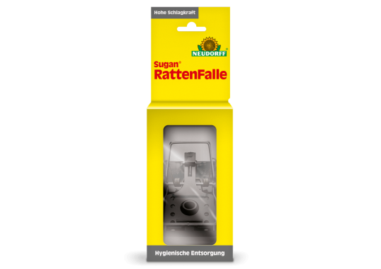 Neudorff Sugan RattenFalle – Wiederverwendbare Schlagfalle mit hoher Schlagkraft, 1 Stück, 00853