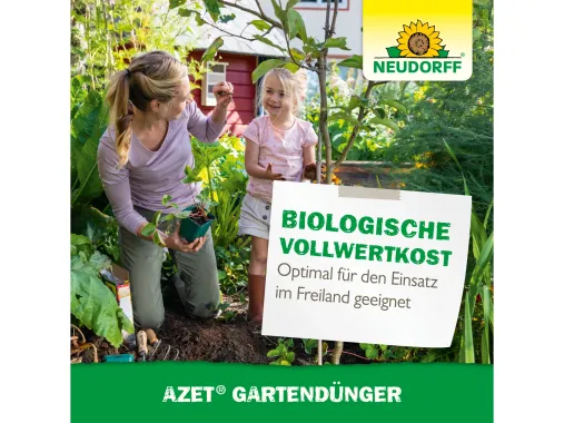 Neudorff Azet GartenDünger – Bio Gartendünger mit natürlicher Langzeitwirkung, 5 kg, 1285