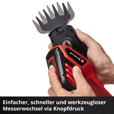 Einhell Akku-Gras- und Strauchschere GE-CG 18/100 Li-Solo, 3410313