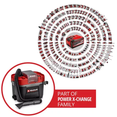 Preview: Einhell Professional Akku-Nass-Trockensauger TP-VC 18/10 Li BL L-Solo 2347155