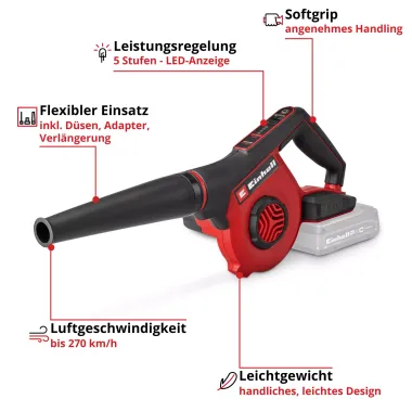 Preview: Einhell Akku-Bläser TE-CB 18/270 Li - Solo 3408045