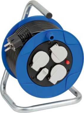 Brennenstuhl Garant ST 180 Kabeltrommel 15 m mit 3 Steckdosen und 2 USB-A – Gesamtansicht