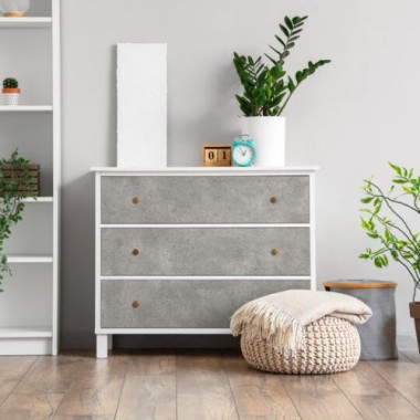 Preview: d-c-fix Klebefolie Salazar concrete, 67,5 cm x 2 m, selbstklebende Deko-Folie für Möbel, F3468231