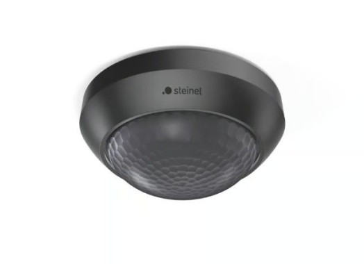 Steinel Bewegungsmelder IS 360-3 schwarz, 2000 W, 360° Sensor, 12 m Reichweite, 006525