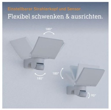 Steinel LED-Strahler XLED home 2 XL S Weiß, 180° Bewegungsmelder, 19,3 W, 030070