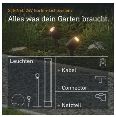 Preview: Steinel 35 W Netzteil 24V, 24V-Garten Zubehör, IP67, 089252