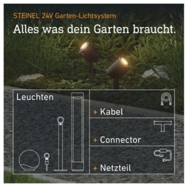 Preview: Steinel 100 W Netzteil 24V, 24V-Garten Zubehör, IP67, 089269