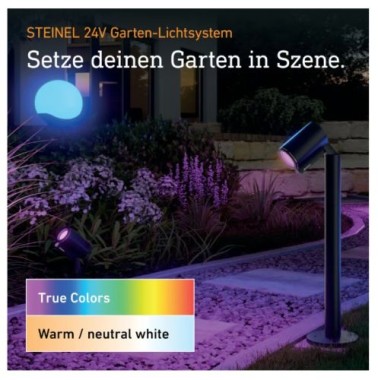 Steinel Wegeleuchte Spot Way SC 24V, RGBWW, Bewegungsmelder, App-Steuerung, 089320