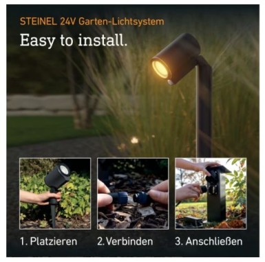 Preview: Steinel Wegeleuchte Spot Way C 24V, App-Steuerung, Ohne Sensor, 089337