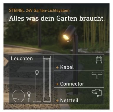 Steinel Wegeleuchte Spot Way C 24V, App-Steuerung, Ohne Sensor, 089337