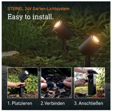 Preview: Steinel Gartenstrahler Spot Garden C 24V, App-Steuerung, Ohne Sensor, 089351