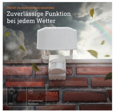 Steinel LED Strahler XLED Protect S Weiß, 180°/10 m Bewegungsmelder, 089894