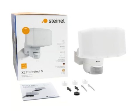 Steinel LED Strahler XLED Protect S Weiß, 180°/10 m Bewegungsmelder, 089894