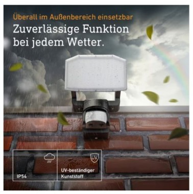 Steinel LED Strahler XLED Protect S Anthrazit, 180°/10 m Bewegungsmelder, 090012