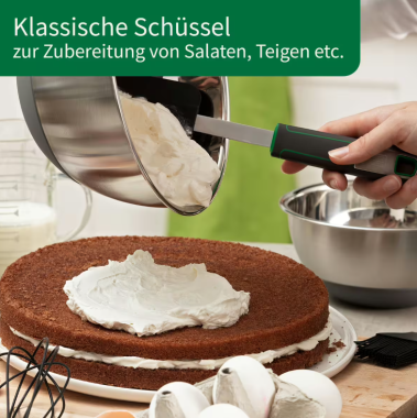 Preview: Fackelmann Chefkoch Edelstahlschüssel 4 Liter, spülmaschinengeeignet, 23225