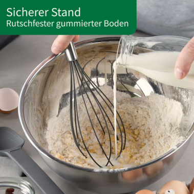 Fackelmann Chefkoch Edelstahlschüssel 4 Liter, spülmaschinengeeignet, 23225