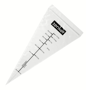 Fackelmann Spritzbeutel für Mikrowelle / Wasserbad mit Maßangabe, 44732