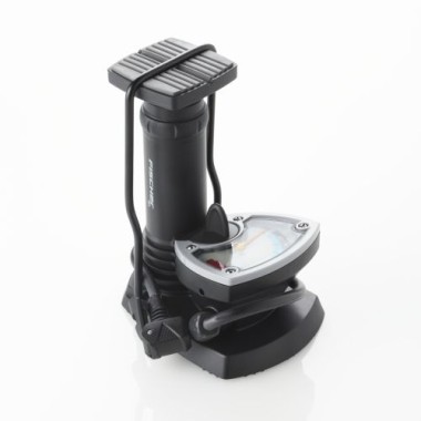 Fischer Fuß-Standpumpe mit Manometer, 7bar, inkl. Adapter 85575