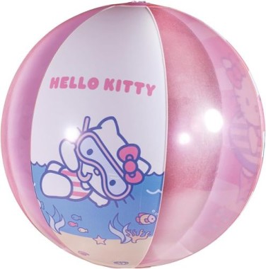 Happy People Hello Kitty Strandset 3-teilig, Luftmatratze, Schwimmring und Ball, 16976
