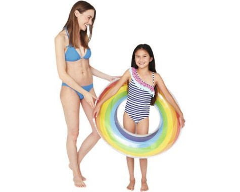 Preview: Happy People Schwimmring Rainbow, DM 45 cm, 77425