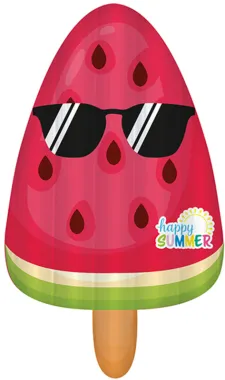 Happy People Happy Summer Kindermatratze Melone, aufgeblasen, ca. 72x38 cm, 77454