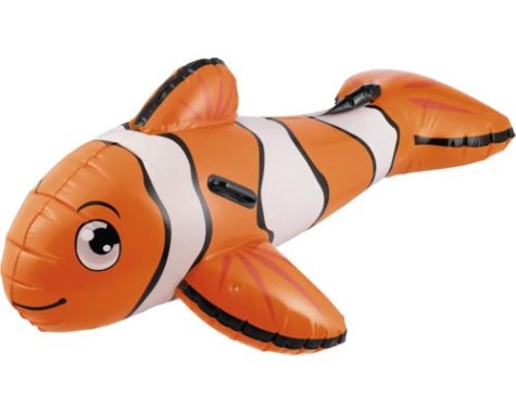 Happy People Aufblasbarer Clownfisch ca. 140x72x49 cm, 2 Haltegriffe, 77470
