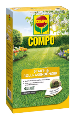COMPO Start- und Rollrasendünger, 1,5 kg für 50 m², 25882