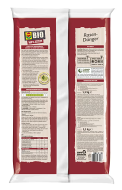 Preview: COMPO BIO Rasendünger Unkraut & Moos Nein Danke! 5,5 kg für 110 m², 26362