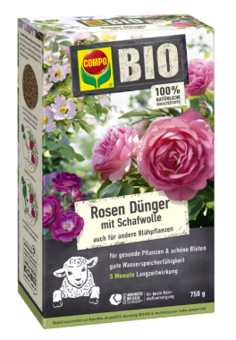 COMPO BIO Rosen Dünger mit Schafwolle 750g, 26739