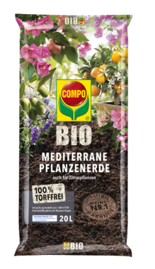 COMPO BIO Mediterrane Pflanzenerde torffrei, 20 l, 28226