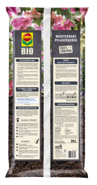 Preview: COMPO BIO Mediterrane Pflanzenerde torffrei, 20 l, 28226