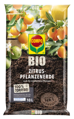 COMPO BIO Zitruspflanzenerde torffrei, 10 Liter, 28227