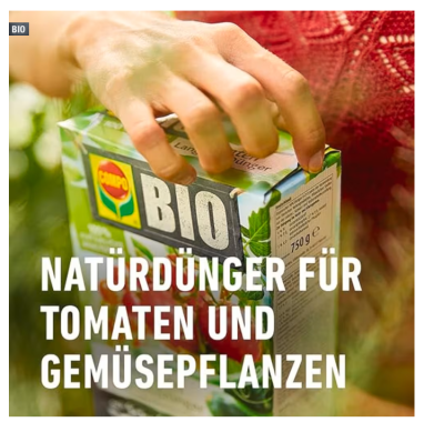 COMPO BIO Tomaten Dünger mit Schafwolle, 750g, 26834