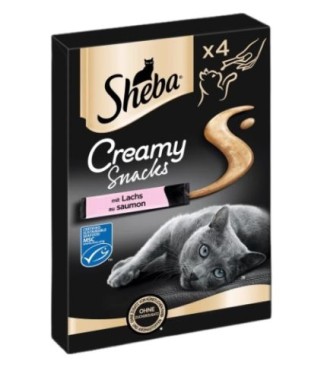 Sheba Creamy Snack Lachs, 4x12g, 396710