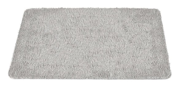 Preview: Wenko Badteppich Badia, grau, Polyester, 60x90 cm rutschfester TPR-Rücken, waschbar, 26271100