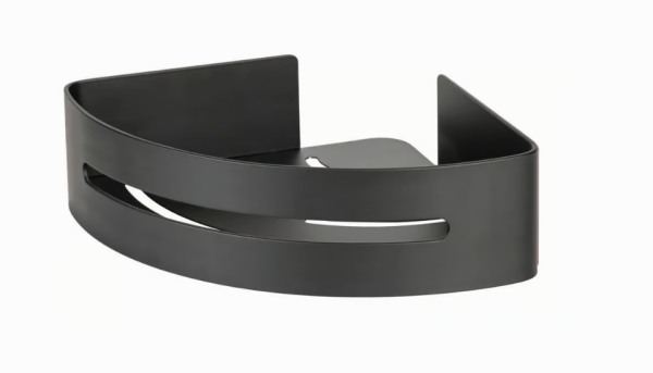 WENKO Turbo-Loc® Eckablage Mod. Bivio Black matt aus Aluminium, 26070100